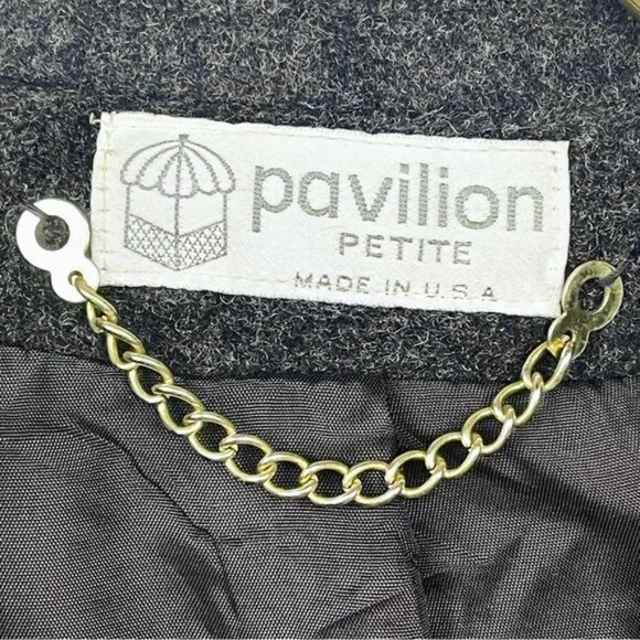 Pavilion Grey 100% Wool soft Double Breasted Jacket Coat Large - Picture 7 of 8